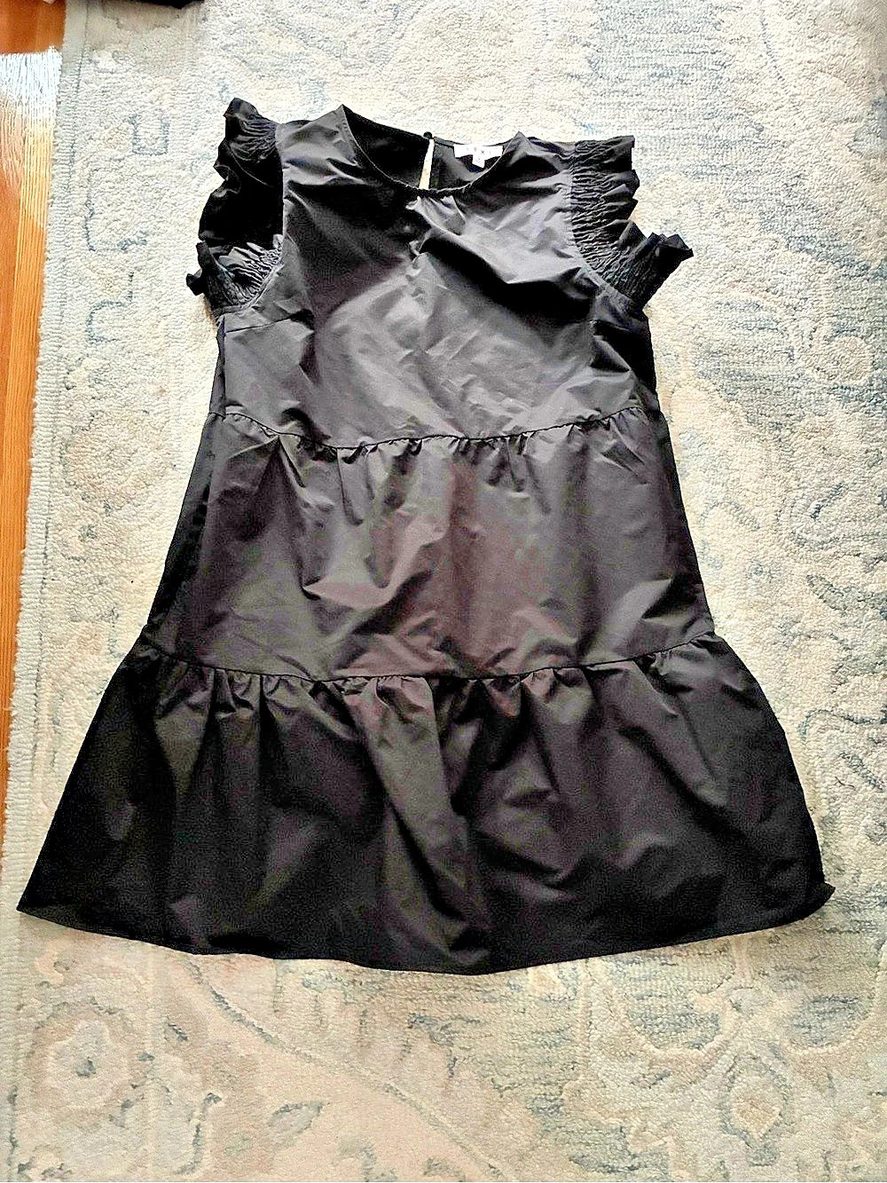 Thml Black Ruffle Sleeve Dress Like New